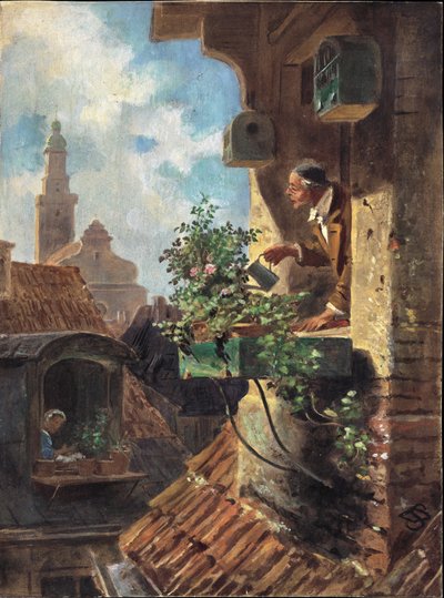 The Attic Room by Carl Spitzweg